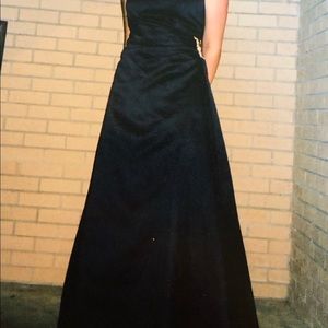 Black formal floor length dress
